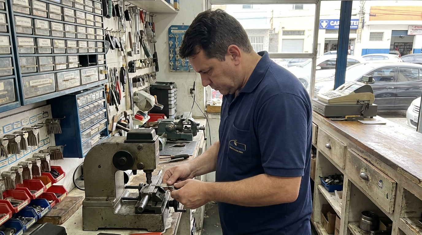 Confecção de Chave Automotiva profissional no Arpoador, Contagem‑MG