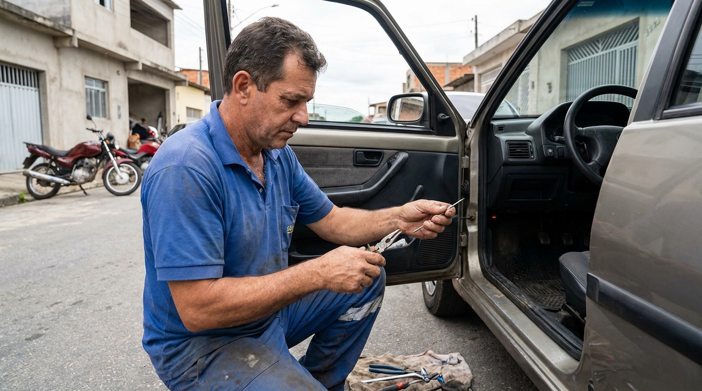Serviço de Extração de Chave Quebrada no Cinco, Contagem‑MG