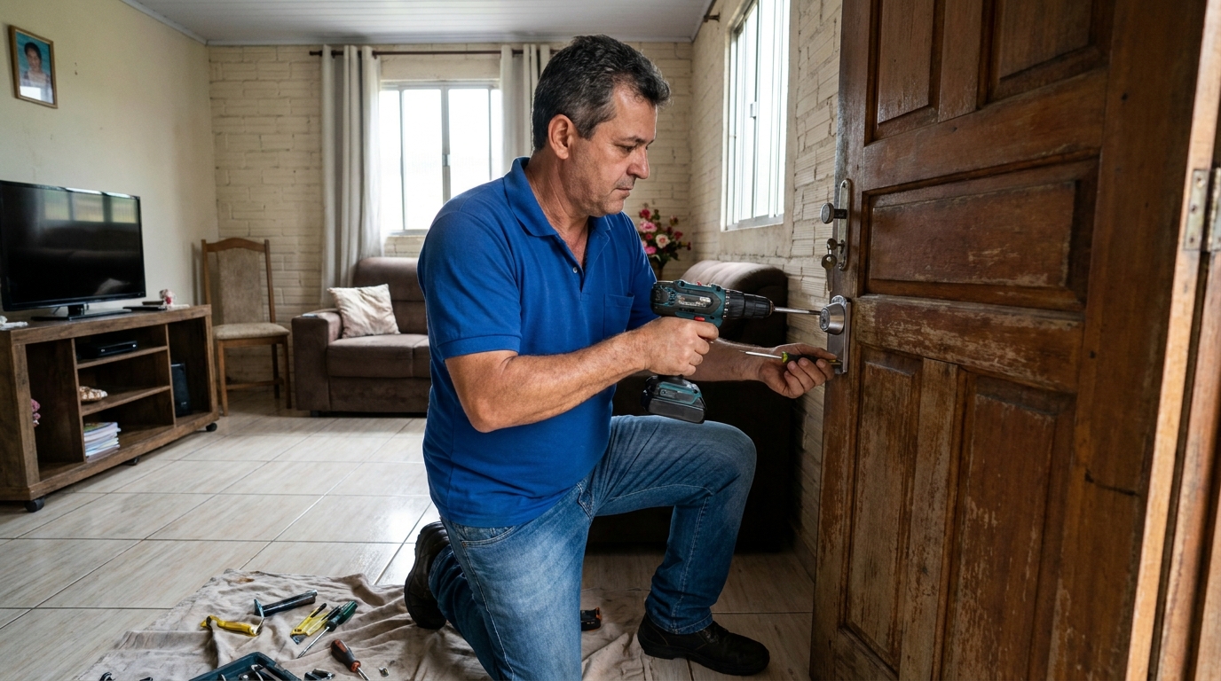 Serviço de Instalação de Fechadura Residencial na Vila Nova Eldorado, Contagem‑MG
