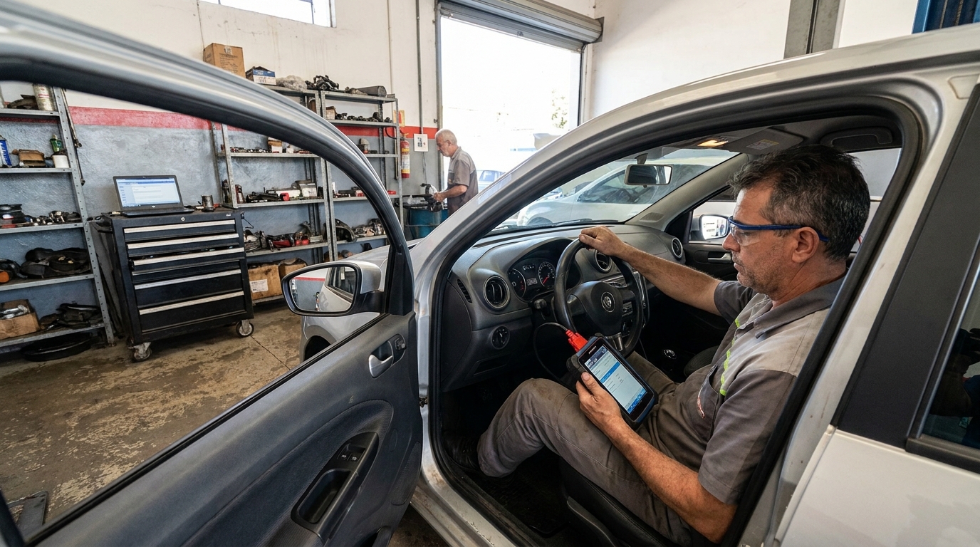 Reset de Airbag profissional na Arcádia, Contagem‑MG